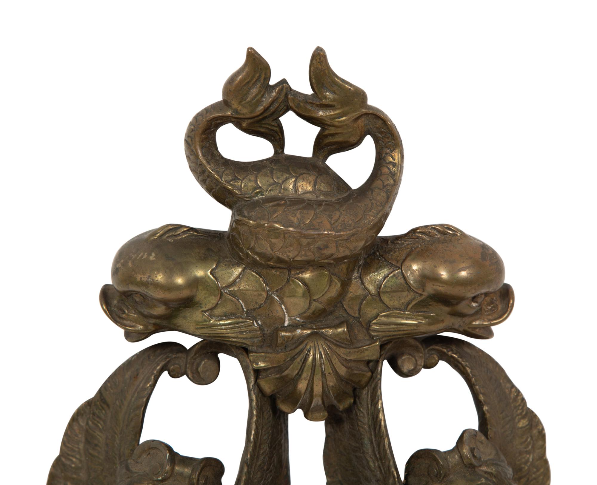 A Continental Bronze Door Knocker