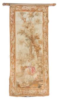 A French Wool Tapestry 9 feet 4 inches x 4 feet 6 inches. — 19TH CENTURY