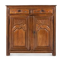 A French Provincial Carved Oak Cabinet
