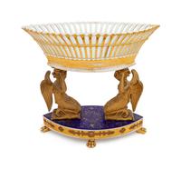 A Paris Porcelain Figural Corbeille