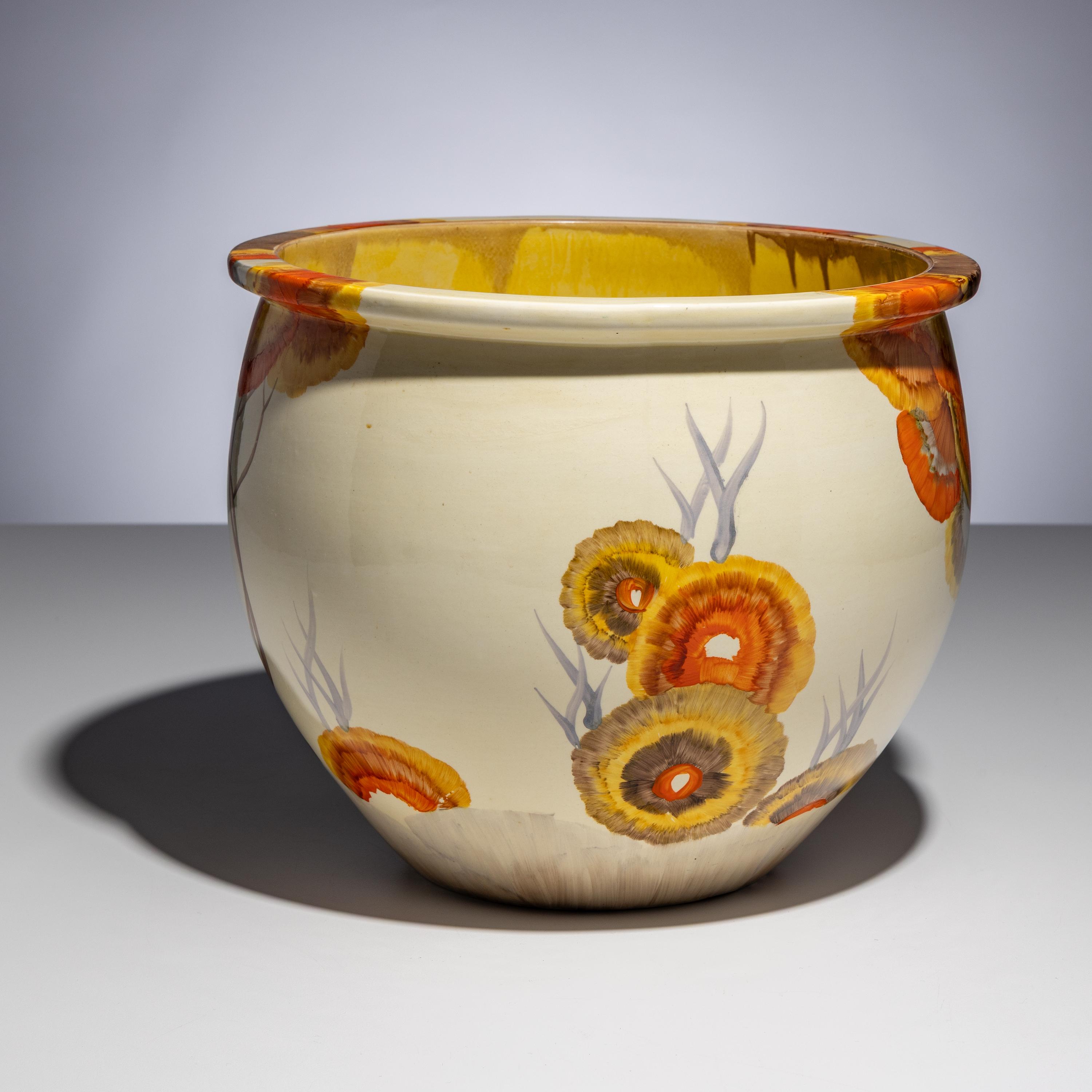 Clarice Cliff (English, 1899–1972) — Rhodanthe pattern Jardinière, c 1934
