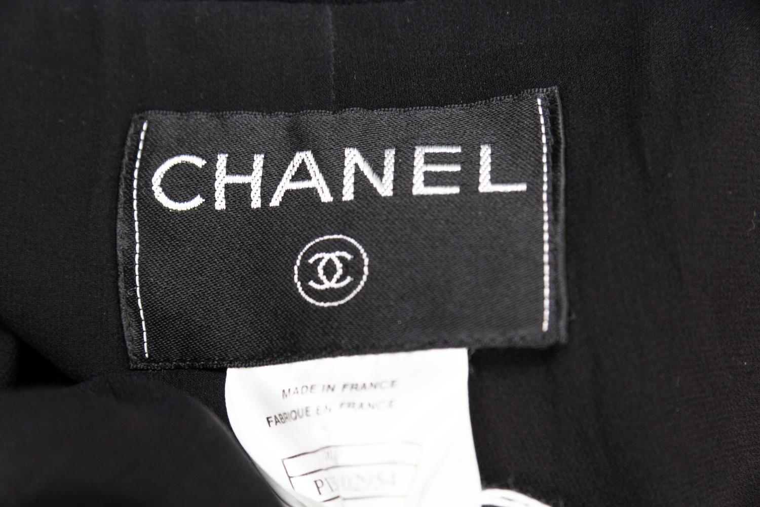 A Chanel Black Wool Jacket, Size 36.