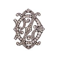 ANTIQUE, DIAMOND BROOCH