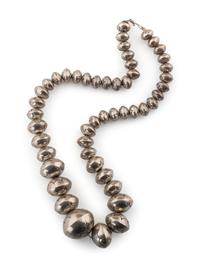 Navajo Silver Pearl Necklace