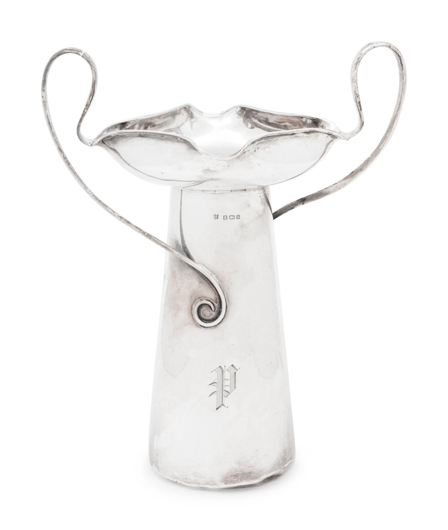 An English Silver Vase
