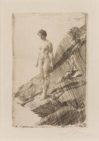 Anders Zorn, (Swedish, 1860-1920), Skramda (Frightened), 1912