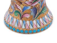 A Russian Shaded Enamel Silver-Gilt Beaker