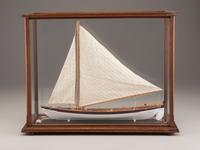 A Painted Wood Model of a Whaling Ship
