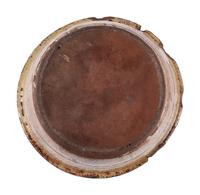 A Redware Bowl with Manganese Glaze