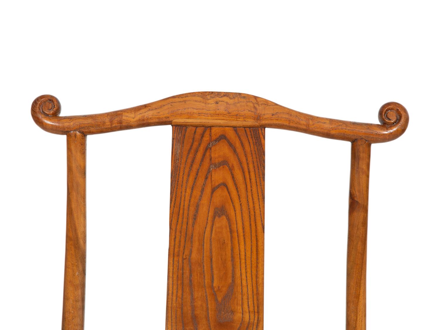 A Chinese Hardwood Campaign Chair