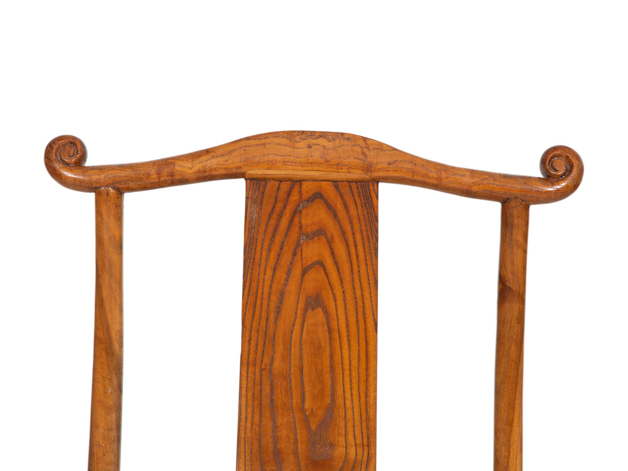 A Chinese Hardwood Campaign Chair