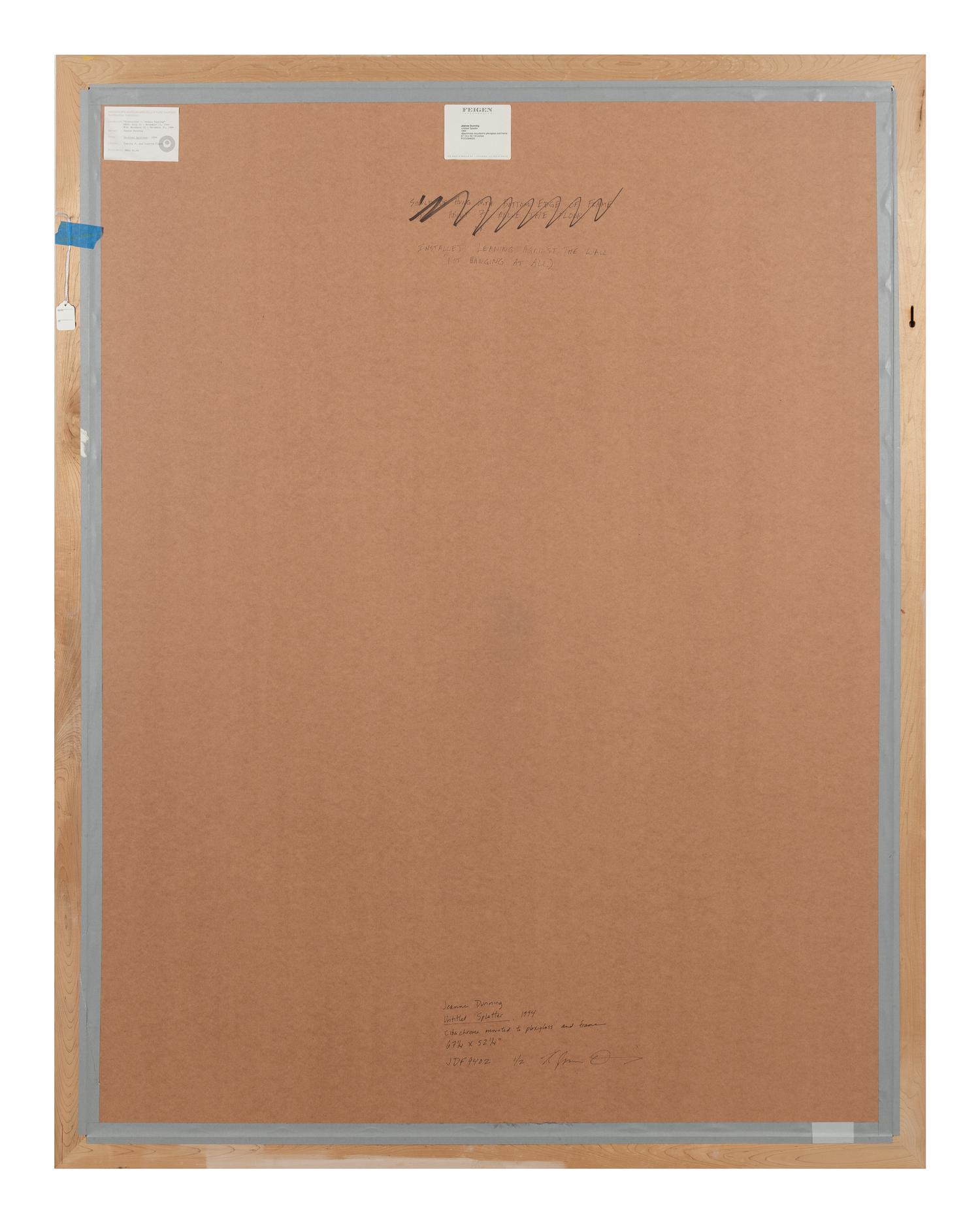 Jeanne Dunning (born 1960) Untitled (Splatter) 1994