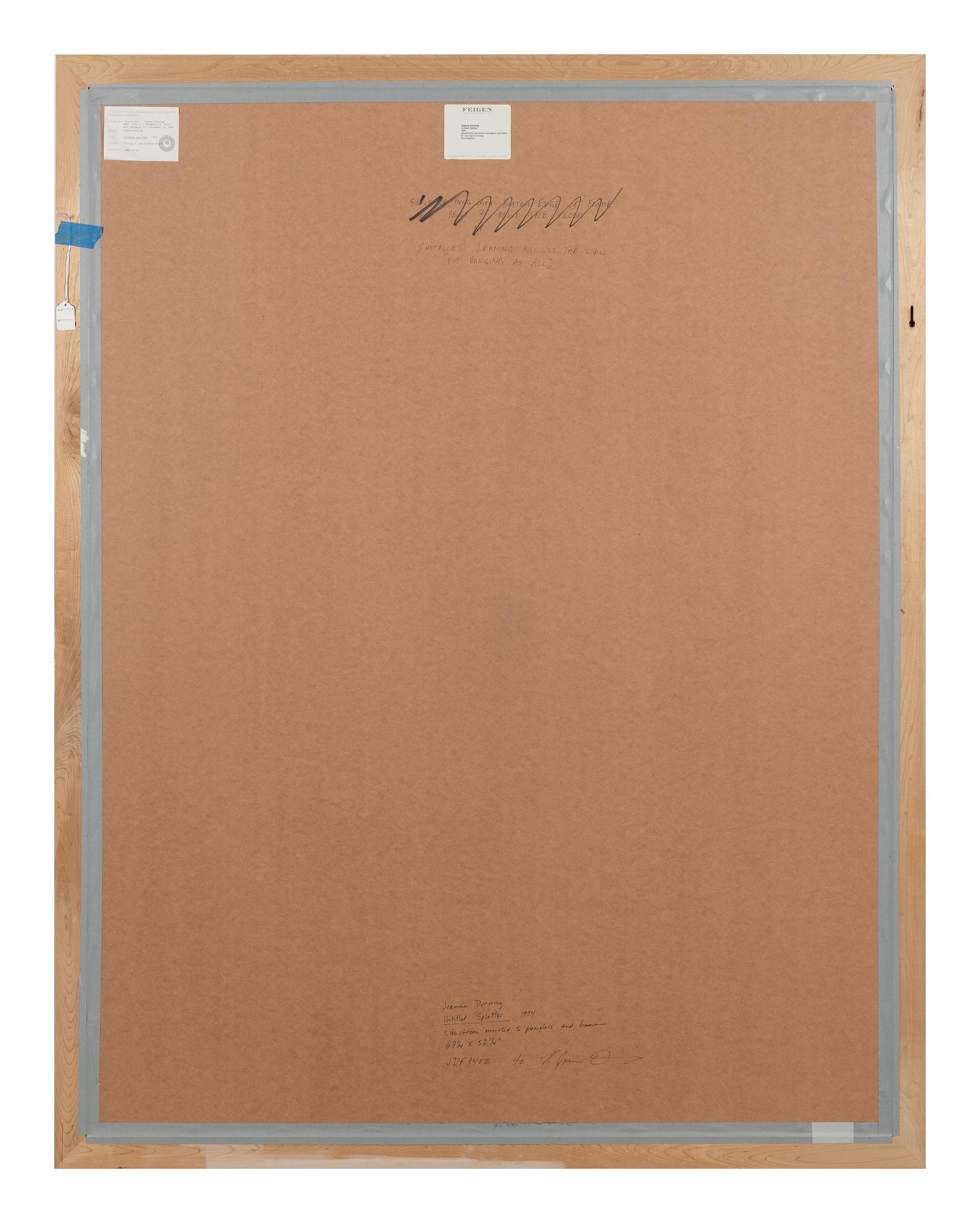 Jeanne Dunning (born 1960) Untitled (Splatter) 1994
