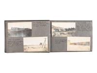 [WESTERN AMERICANA] -- [MINING]. Album containing 59 photographs, some showing mining operations in Goldfield and Tonopah, Nevada, ca 1906.