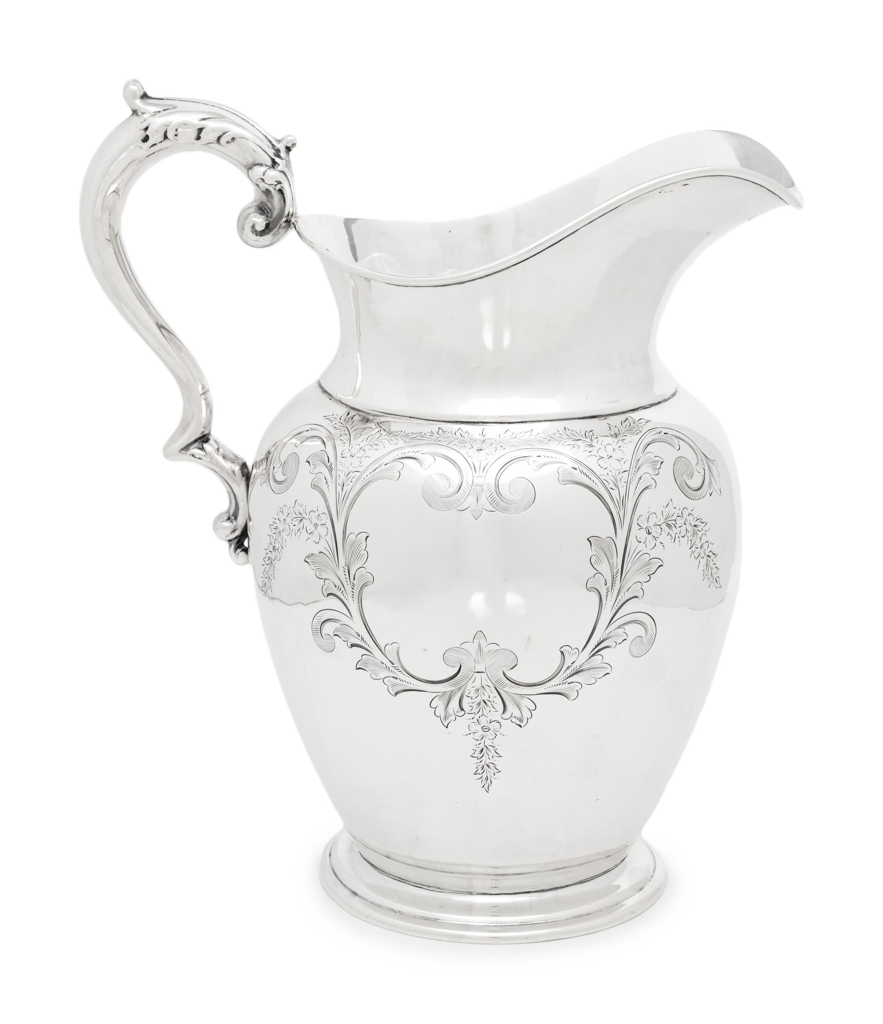 An American Silver Pitcher