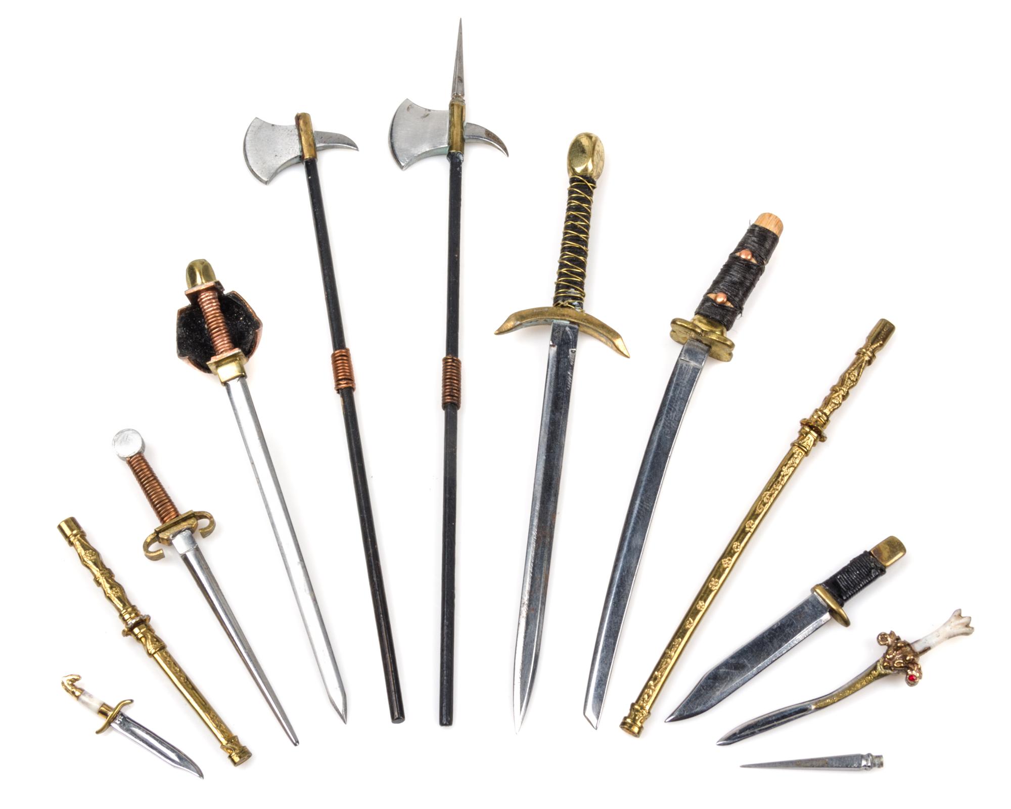 A Collection of Arms Length of halberd 5 1/2 inches.