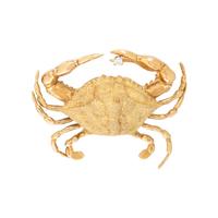 YELLOW GOLD AND DIAMOND CRAB BROOCH