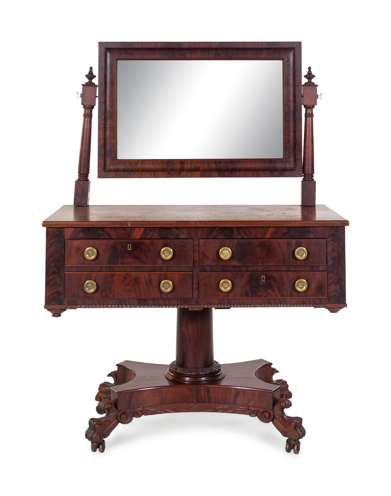 A Classical Mahogany Dressing Table