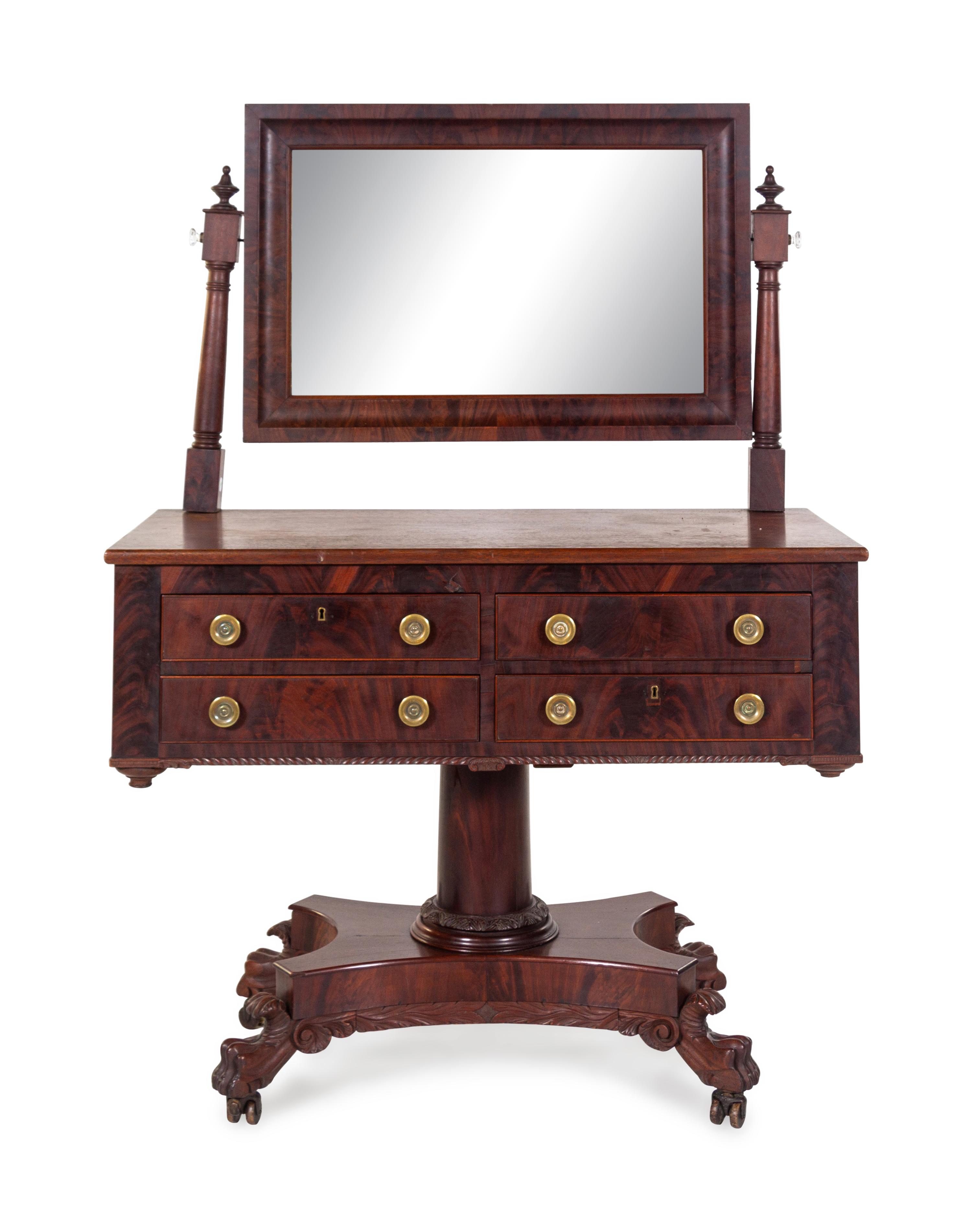 A Classical Mahogany Dressing Table