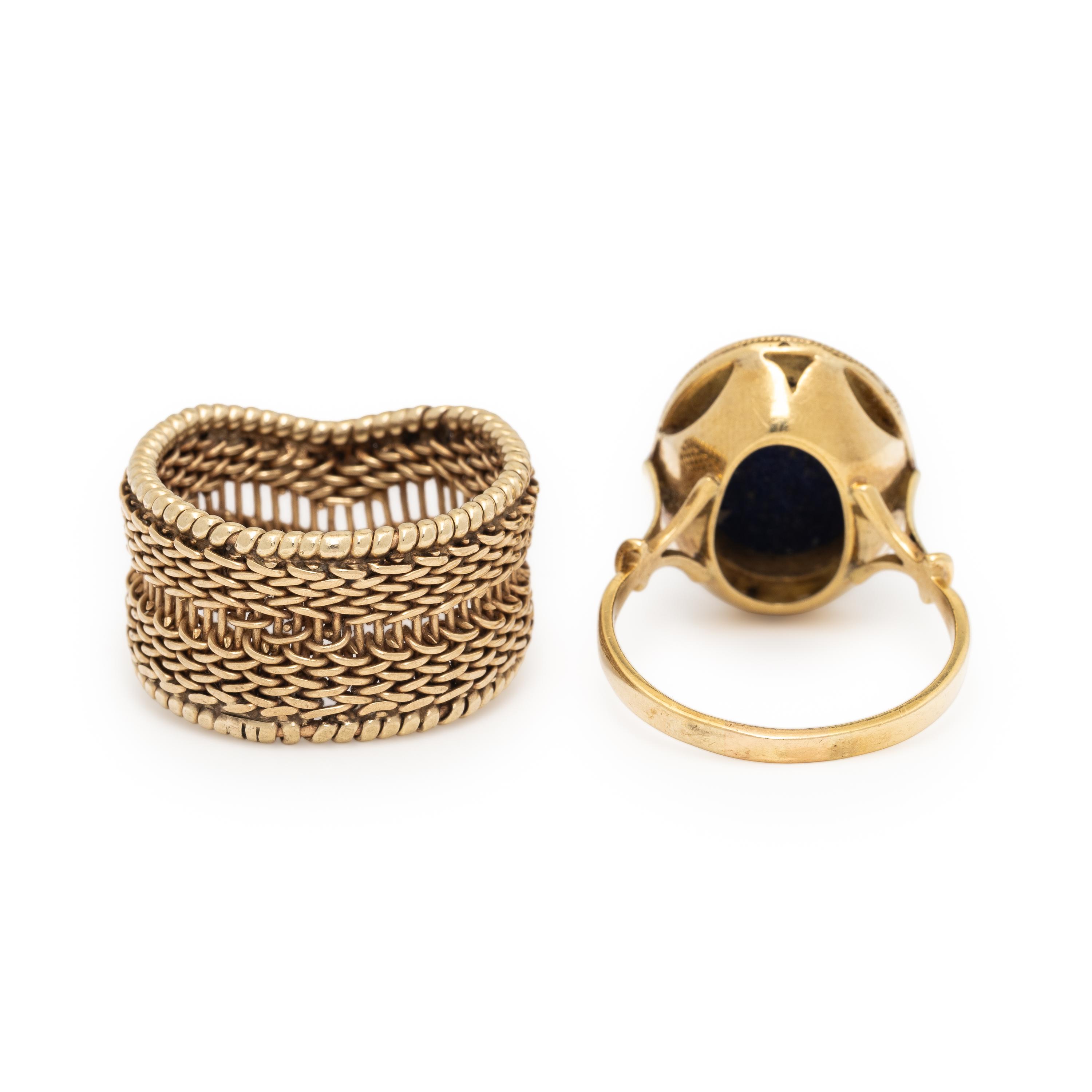 Two Yellow Gold Rings