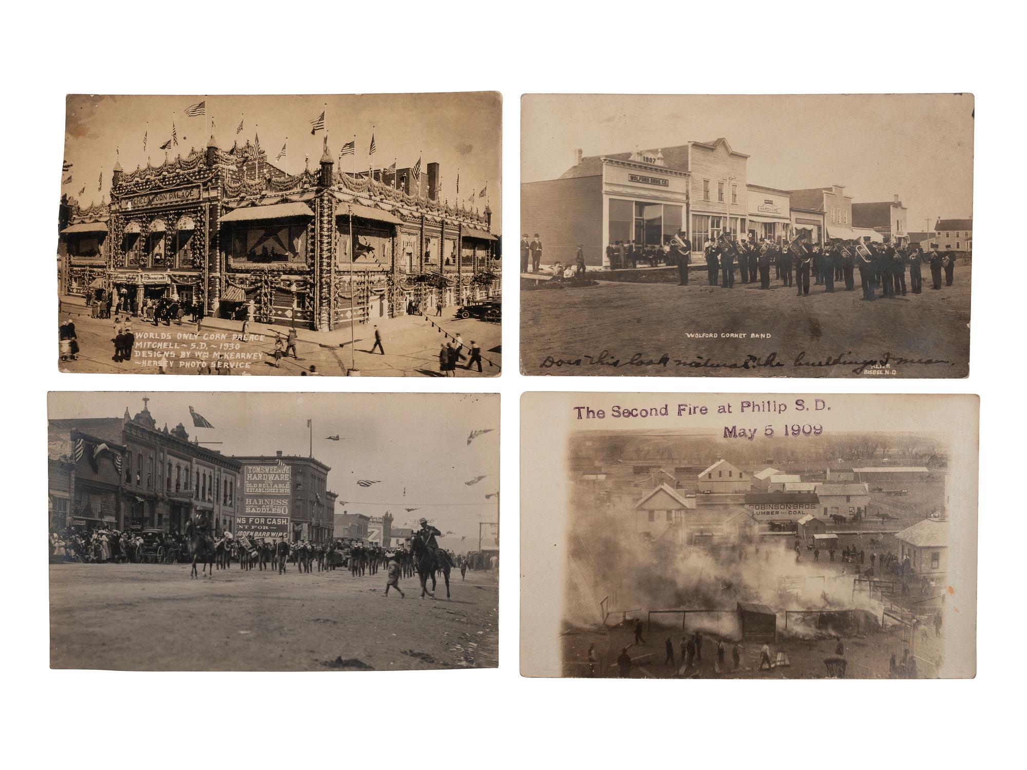 [WESTERN AMERICANA]. A group of 46 RPPCs & photographs of the Dakotas and the West.