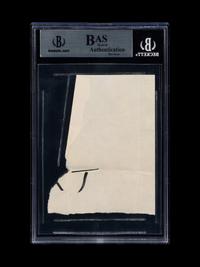 A 1990s Era Michael Jordan Signed Autograph Cut Obtained at Deerfield Multiplex (Beckett Authentication Services BAS Certified)