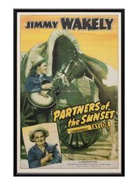 Vintage Movie Poster, Partners of the Sunset