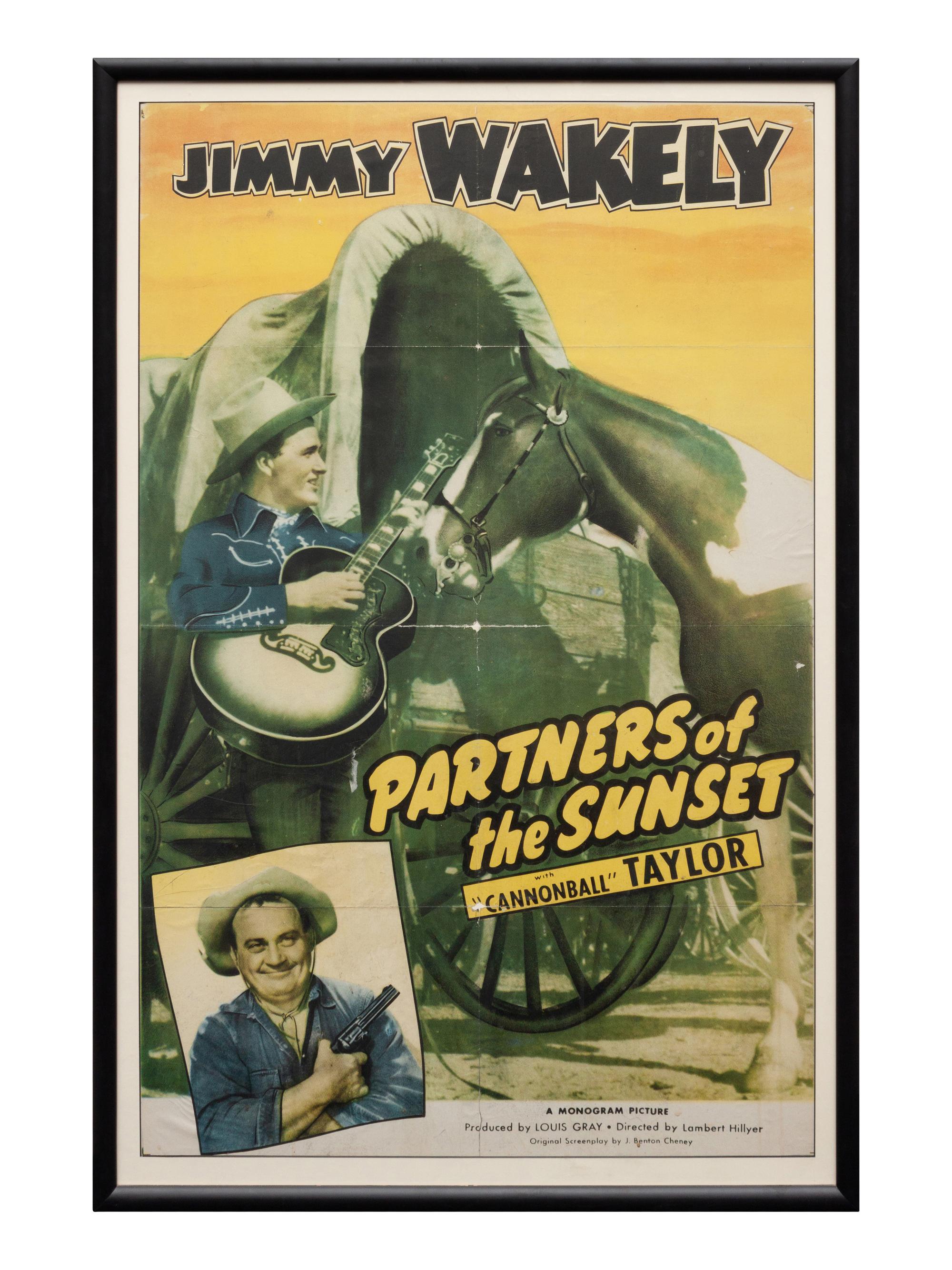 Vintage Movie Poster, Partners of the Sunset