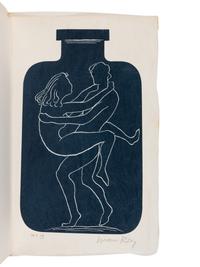 [ARTIST'S BOOKS] -- RAY, Man (1890-1976), artist. BOURGEADE, Pierre (1927-2009). Bonsoir, Man Ray . Paris: Pierre Belfond, 1972.