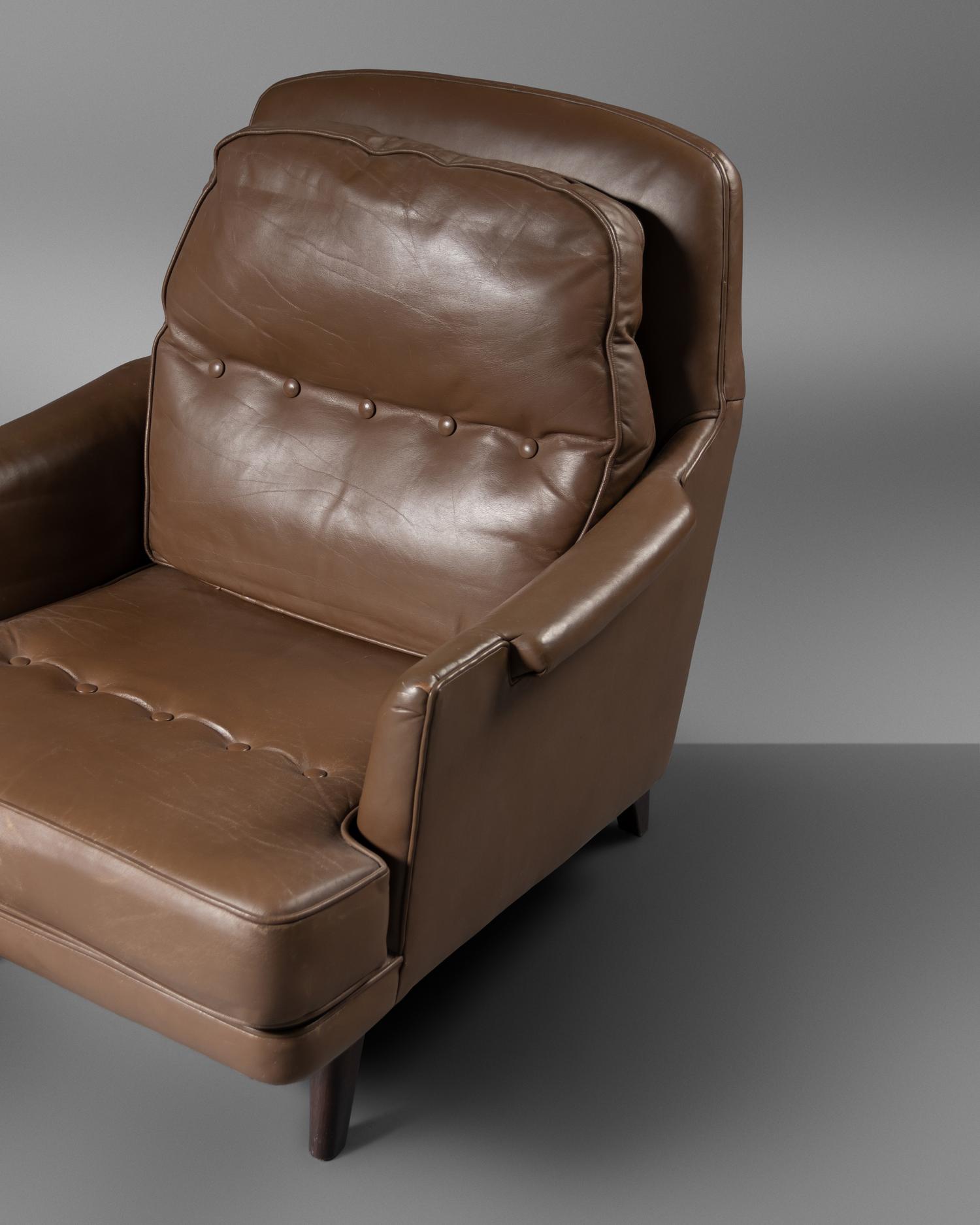 Lounge Chair and Ottoman, model 484, Dunbar, USA
