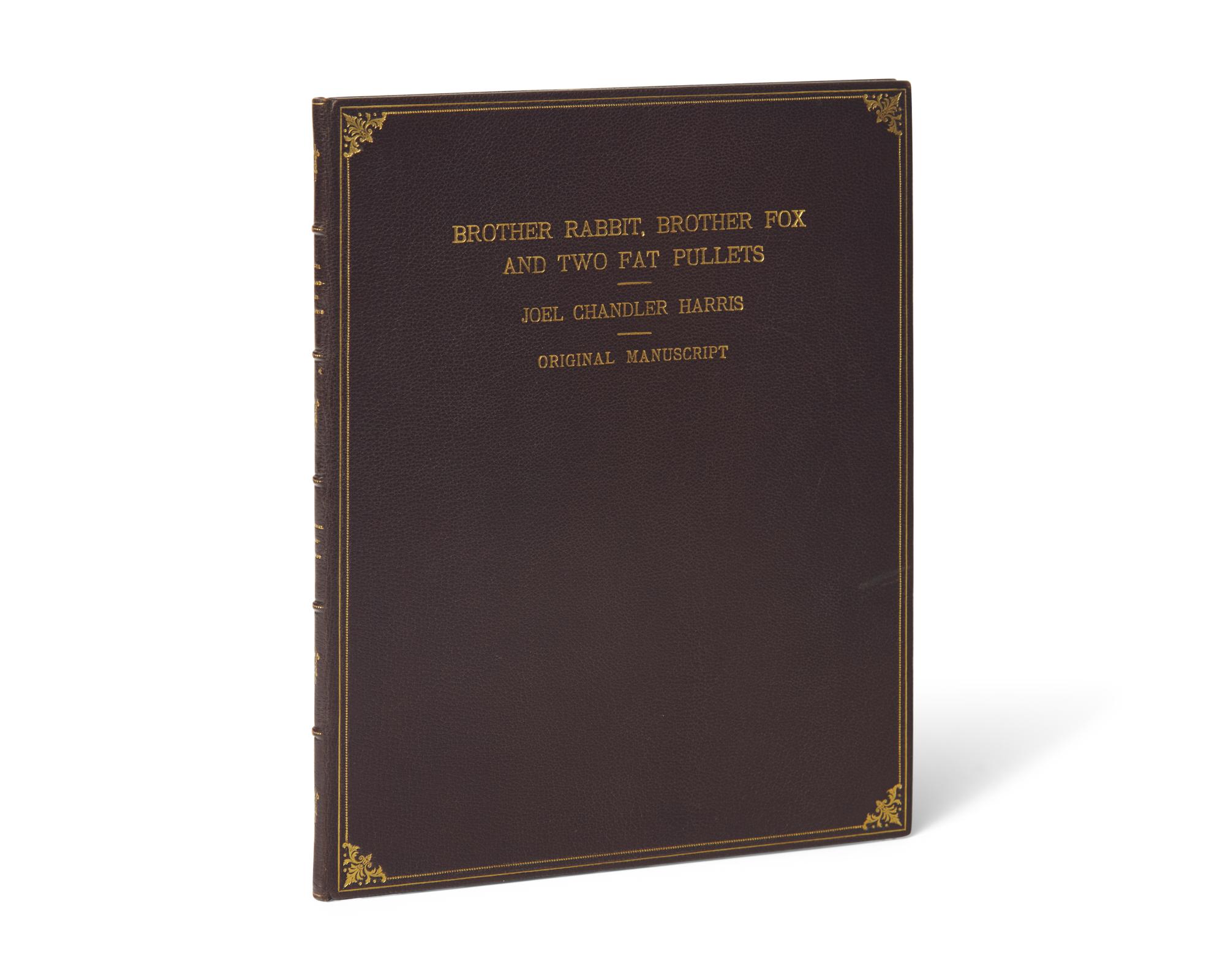[Children's & Illustrated] Harris, Joel Chandler. Typed Manuscript of "Brother Rabbit, Brother Fox and Two Fat Pullets"