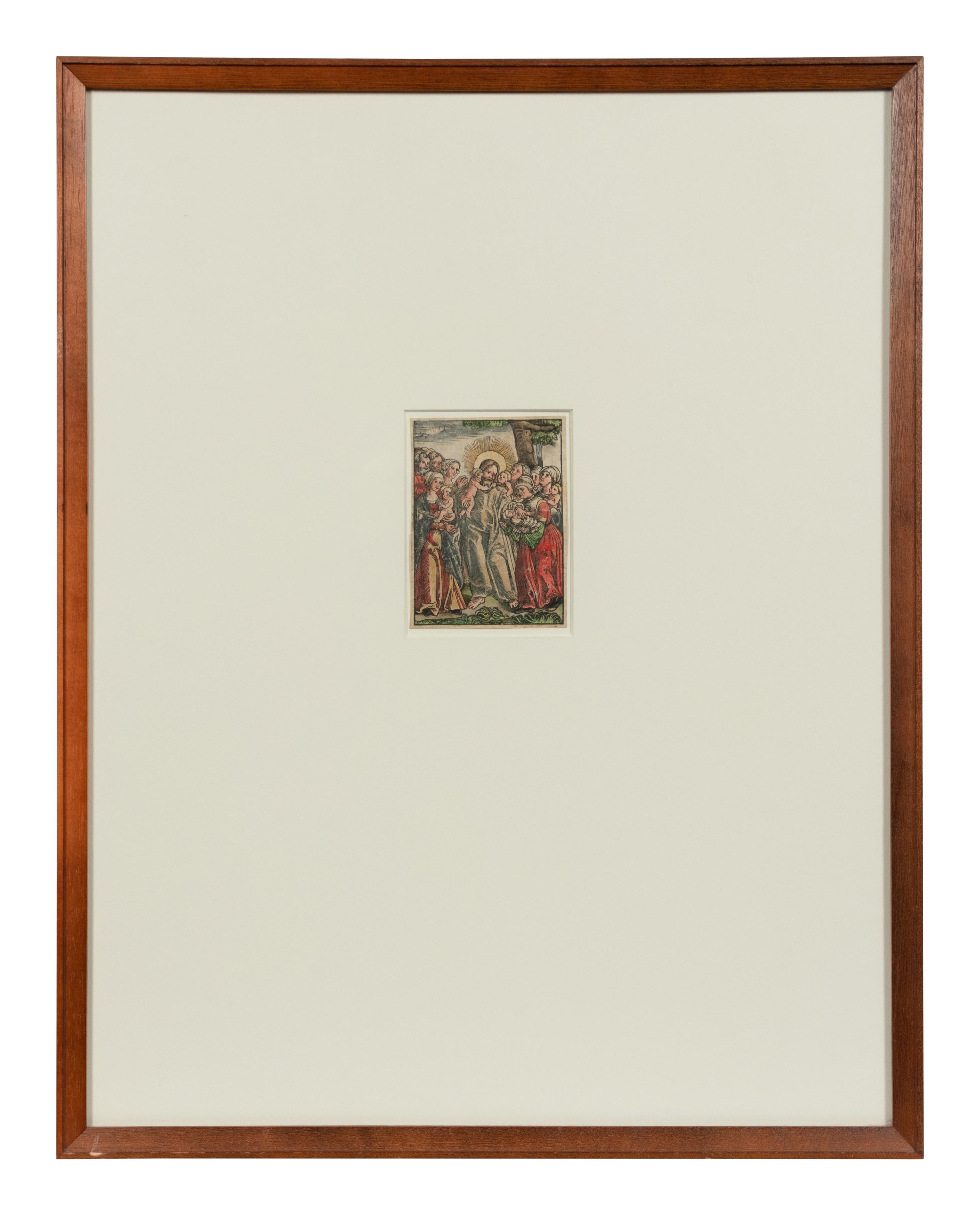 A group of four prints depicting religious imagery