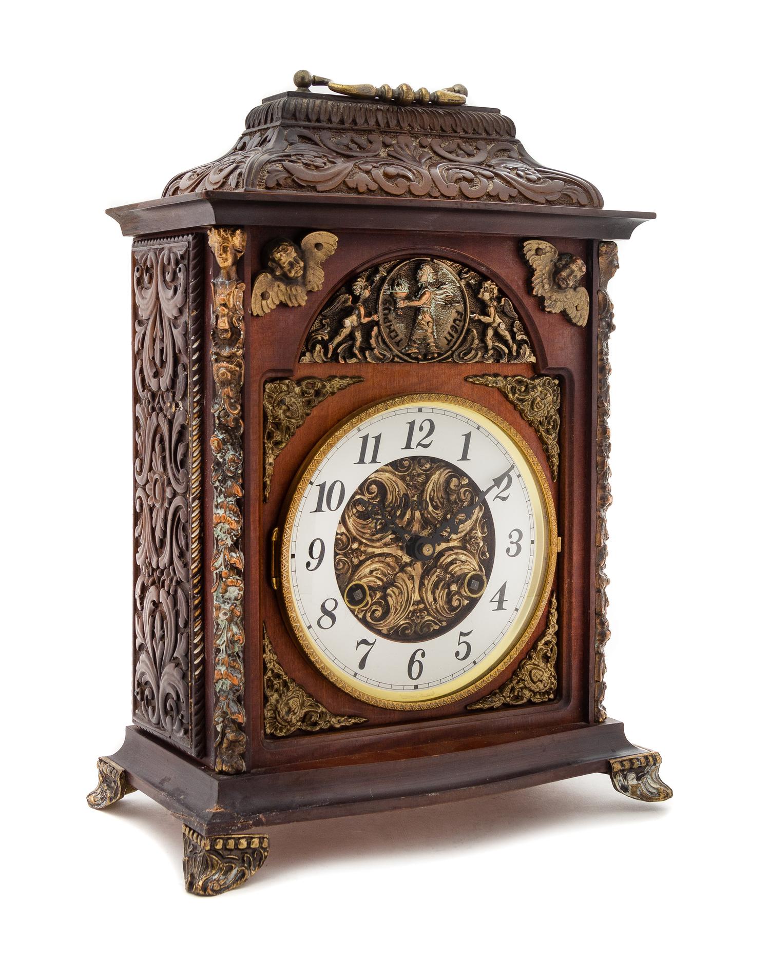 A French Gilt Metal Mounted Bracket Clock