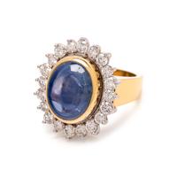 SAPPHIRE AND DIAMOND RING