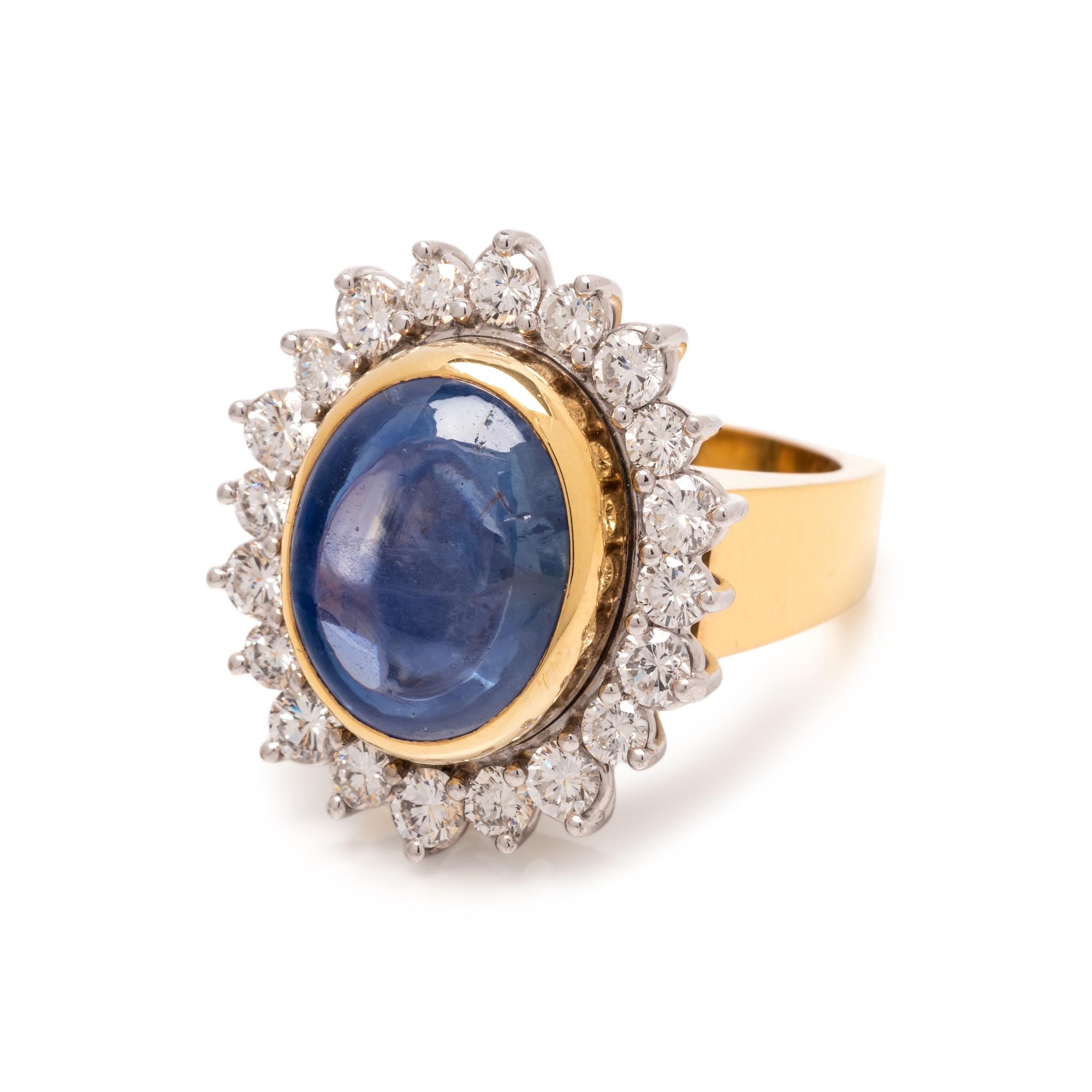 SAPPHIRE AND DIAMOND RING
