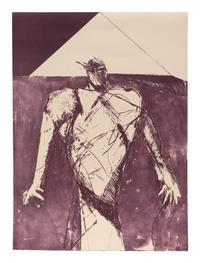 Three Works: The Sarcophagus (State I) , edition 12/150; First Mystery, edition 43/50; Action Shaman, double-sided test proof (unsigned)