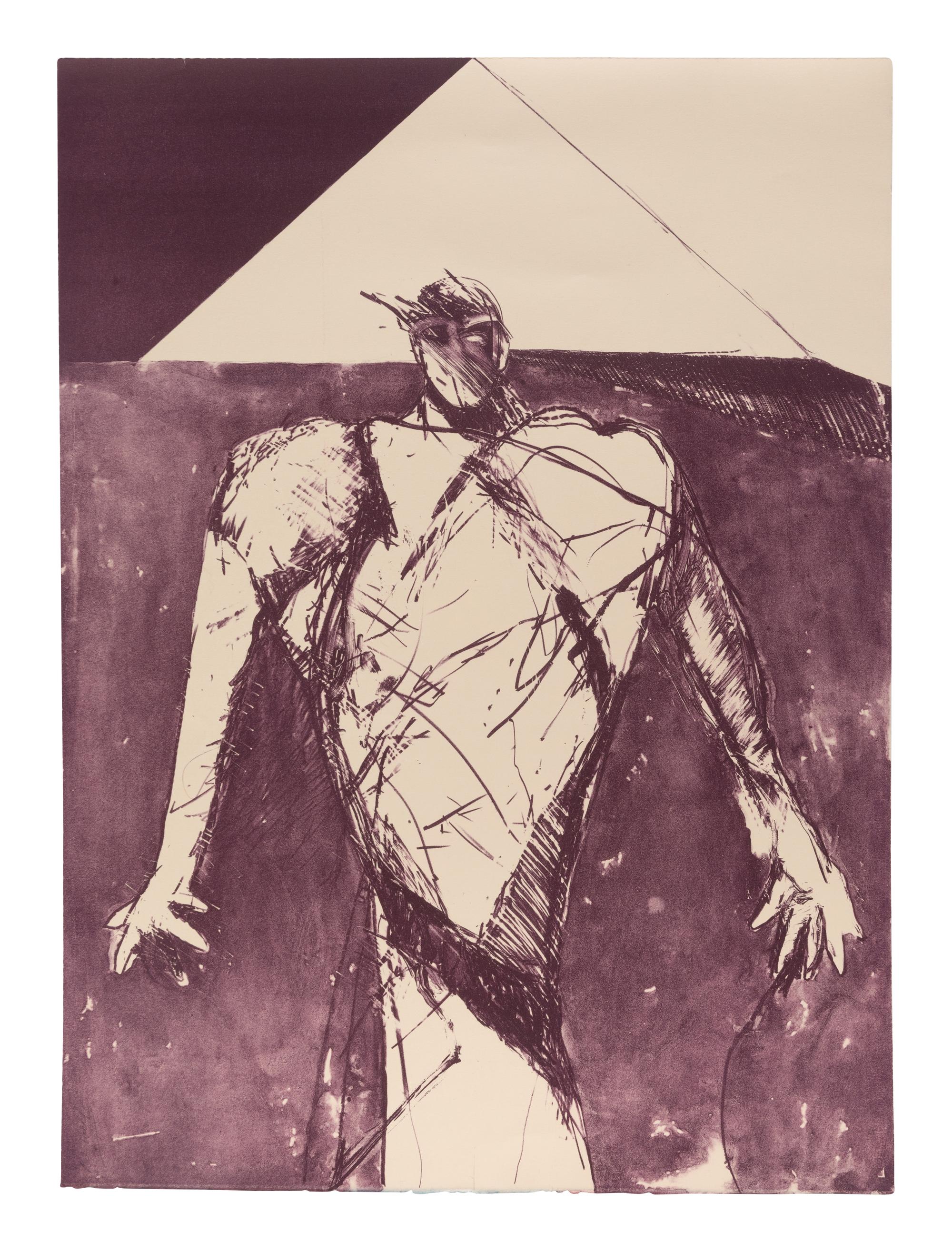 Three Works: The Sarcophagus (State I) , edition 12/150; First Mystery, edition 43/50; Action Shaman, double-sided test proof (unsigned)