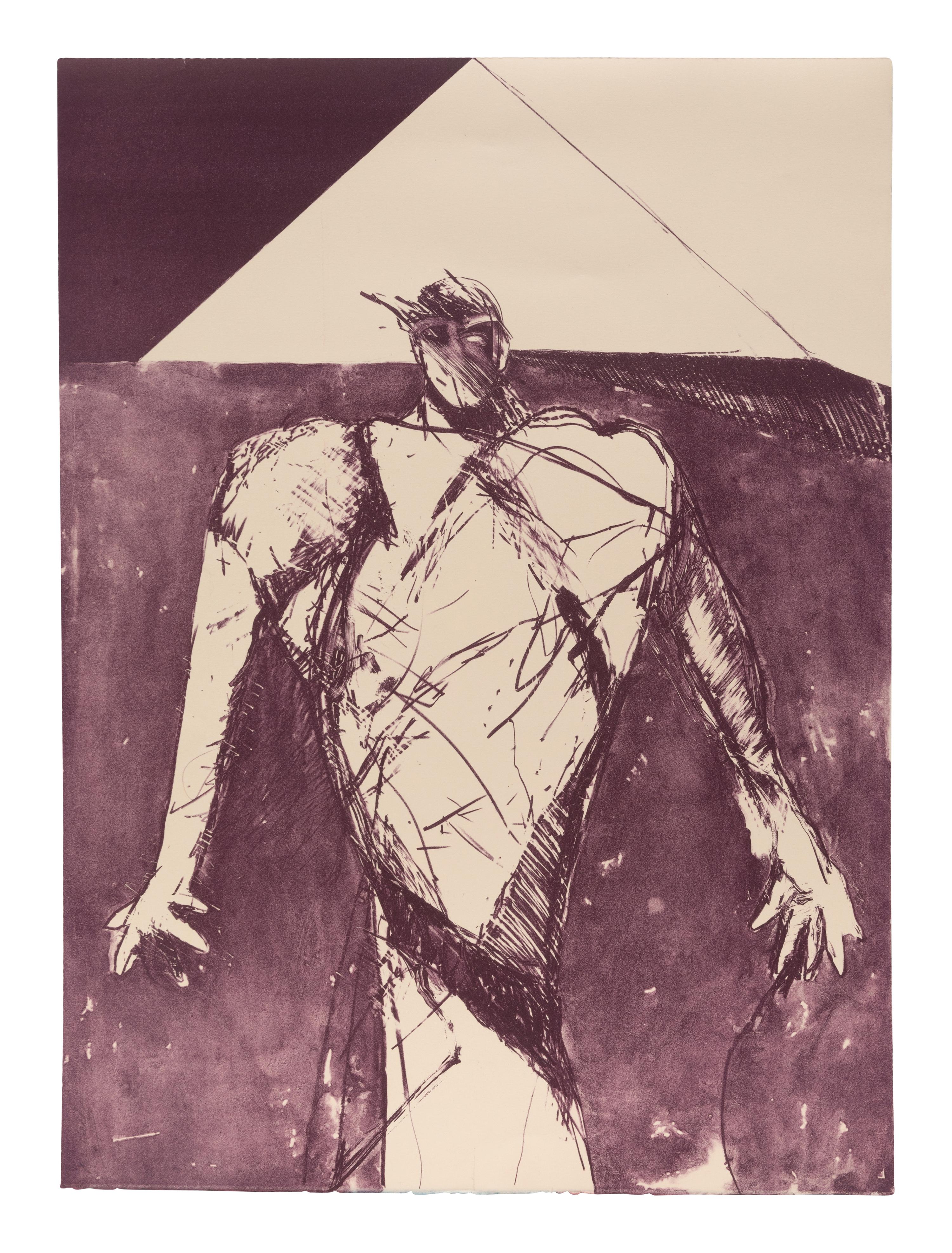 Three Works: The Sarcophagus (State I) , edition 12/150; First Mystery, edition 43/50; Action Shaman, double-sided test proof (unsigned)