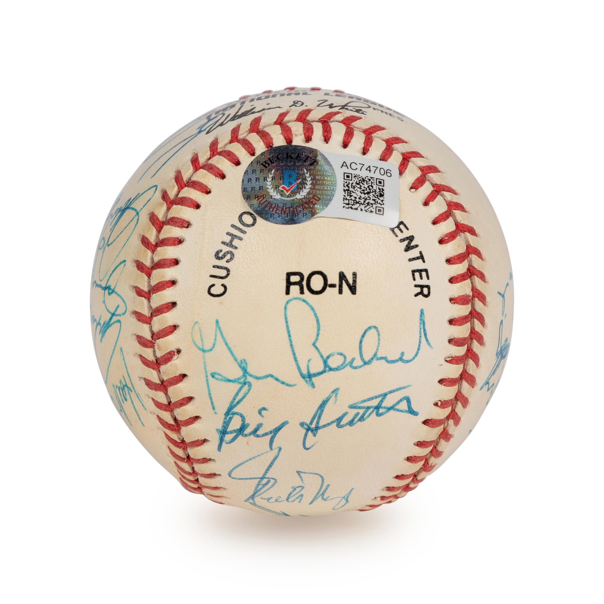 A 1969 Chicago Cubs Team Signed Autograph Baseball (Beckett Authentication Services Letter),