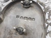 A Victorian Silver and Cut Glass Inkstand