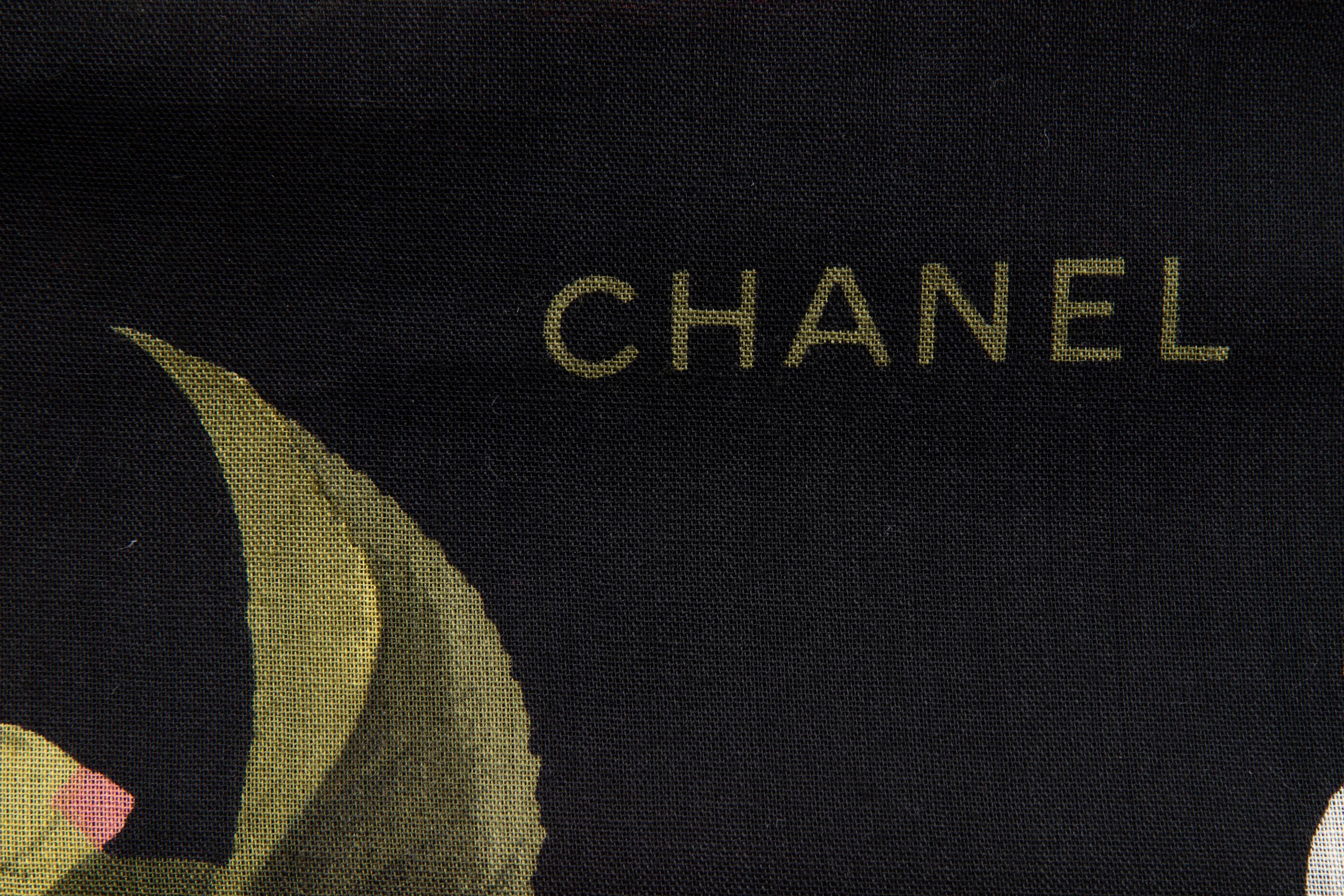 Chanel Floral Scarf