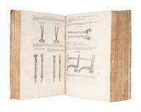 [MEDICINE]. PARÉ, Ambroise (1510-1590). Les oeuvres ... Divis é es en vingt neuf livres: Avec les figures & portraicts, tant de l'anatomie que des instruments de chirurgie, & de plusieurs monstres... Paris: Veufue Gabriel Buon, 1598.