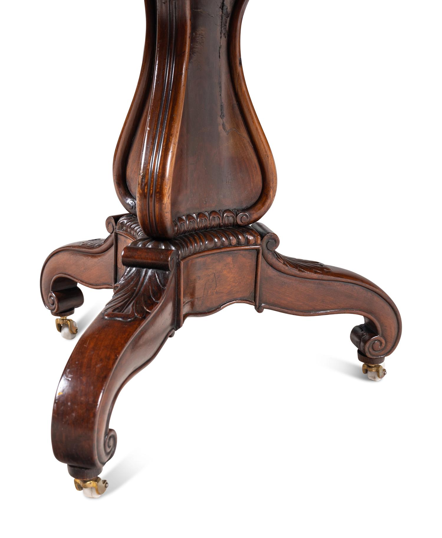 An Italian Burl Walnut Center Table