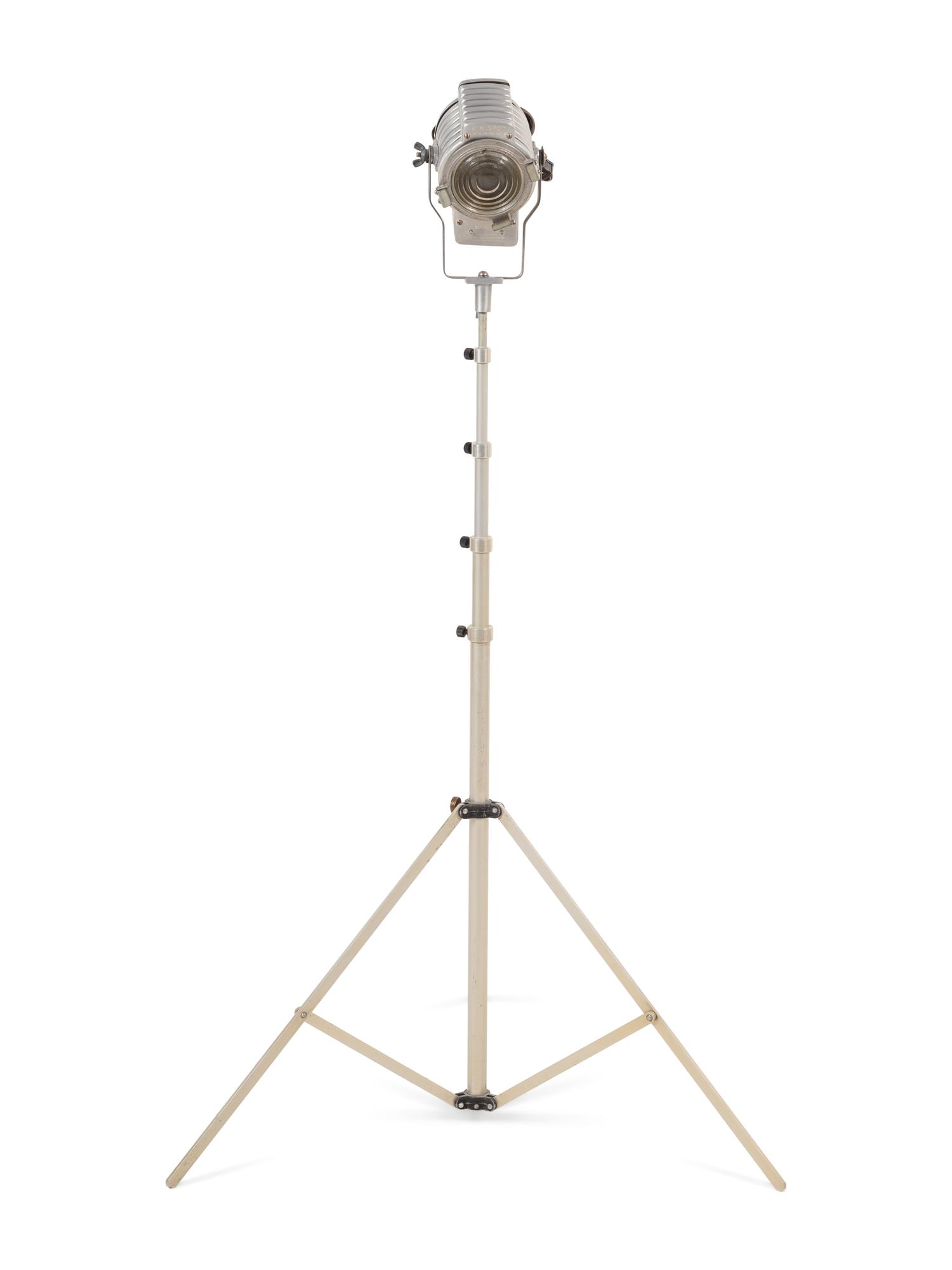 A Metal Spotlight Floor Lamp