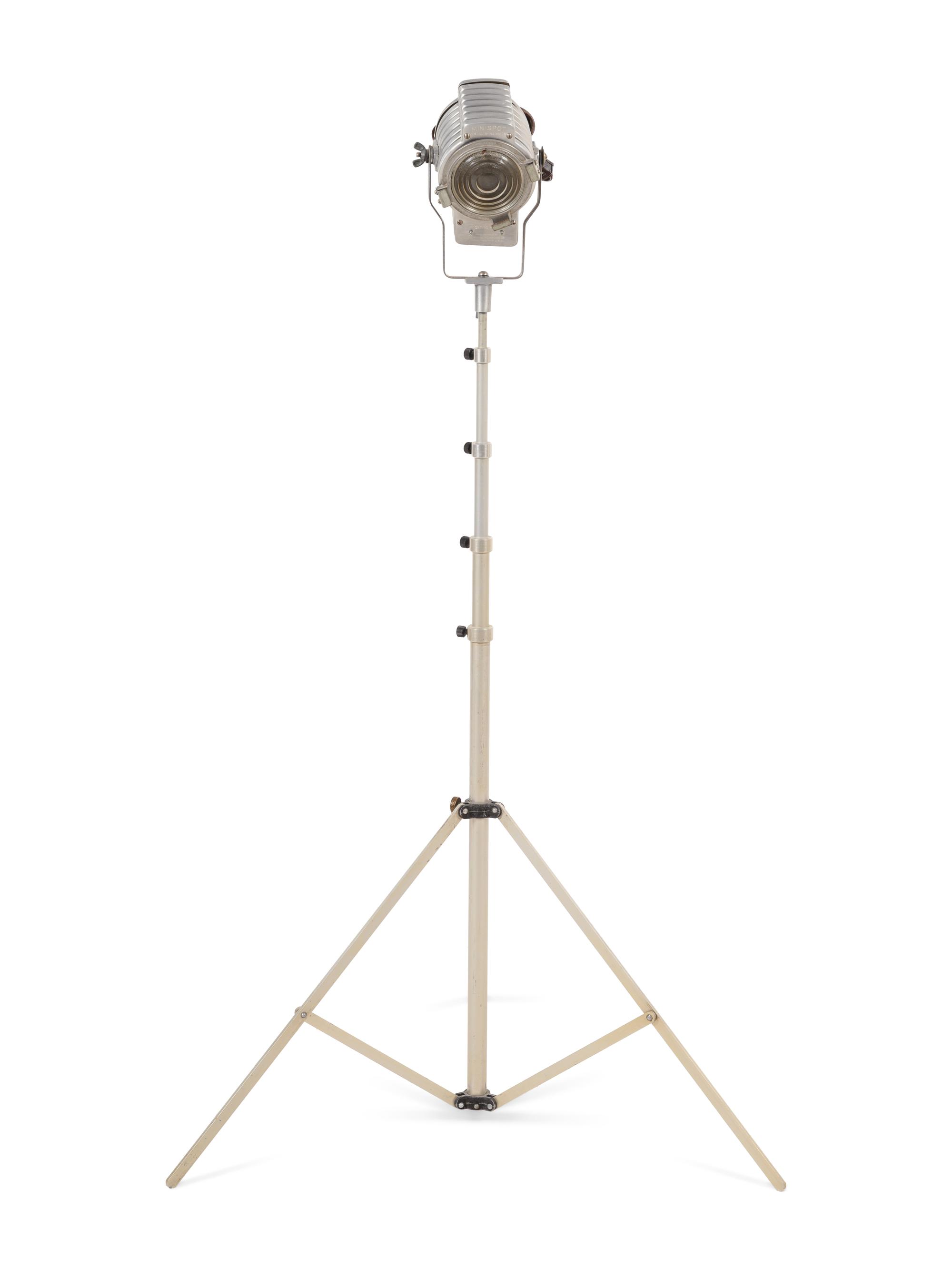 A Metal Spotlight Floor Lamp