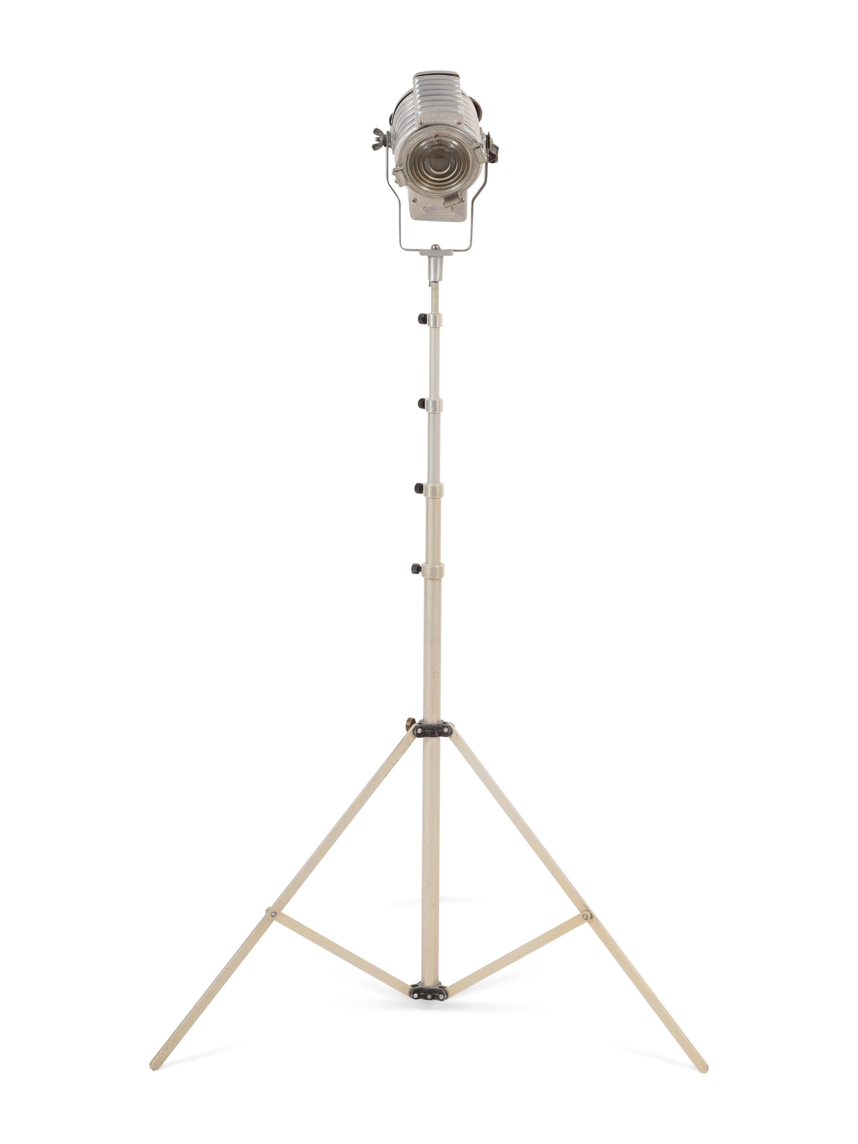 A Metal Spotlight Floor Lamp