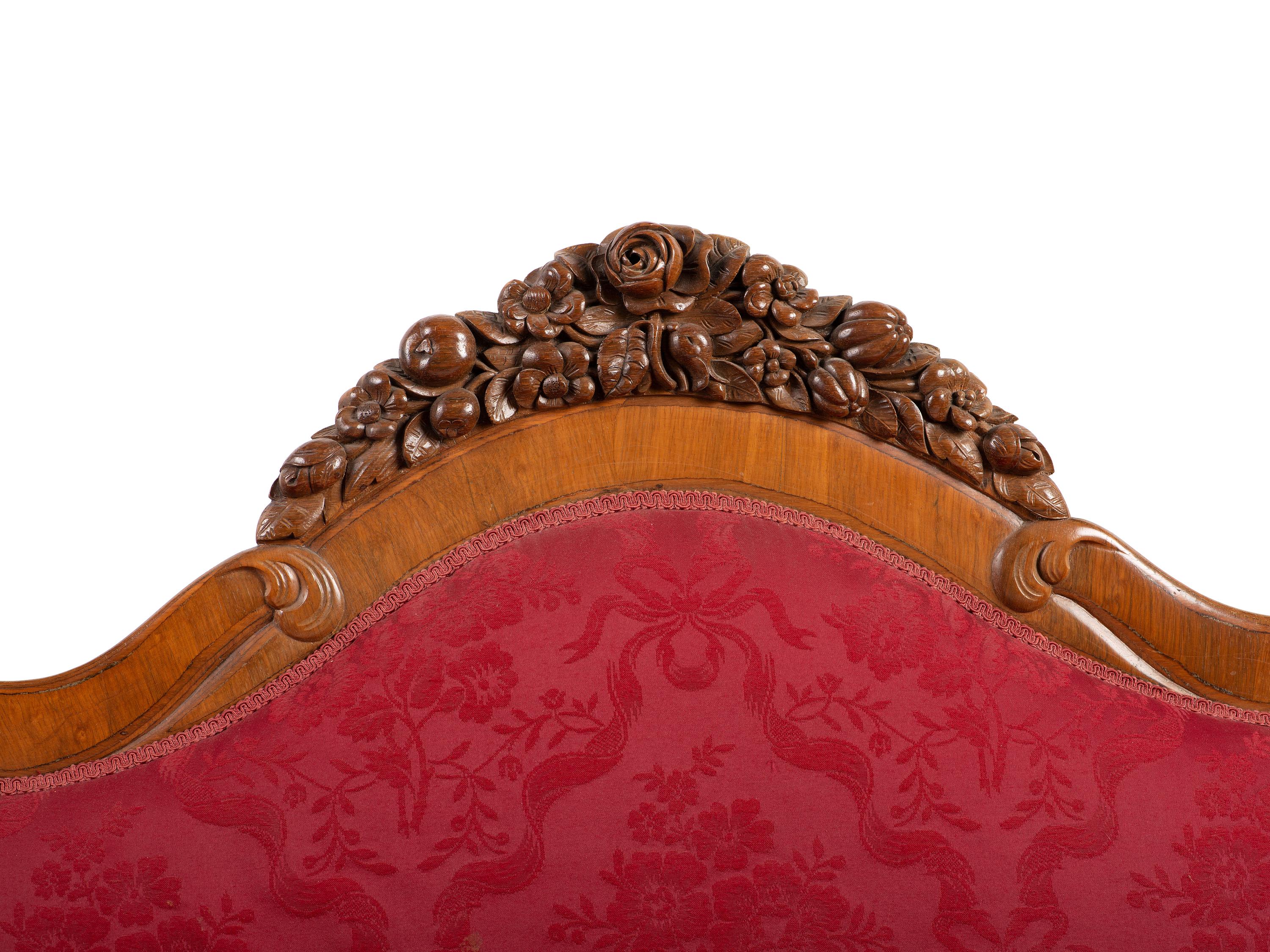 A John Henry Belter Six Piece Walnut Parlor Suite