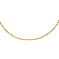 Yellow Gold Wire Choker Necklace
