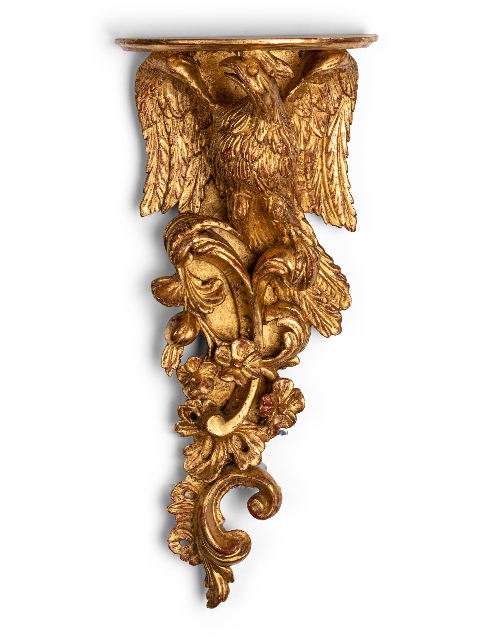 A Pair of George III Giltwood Wall Brackets