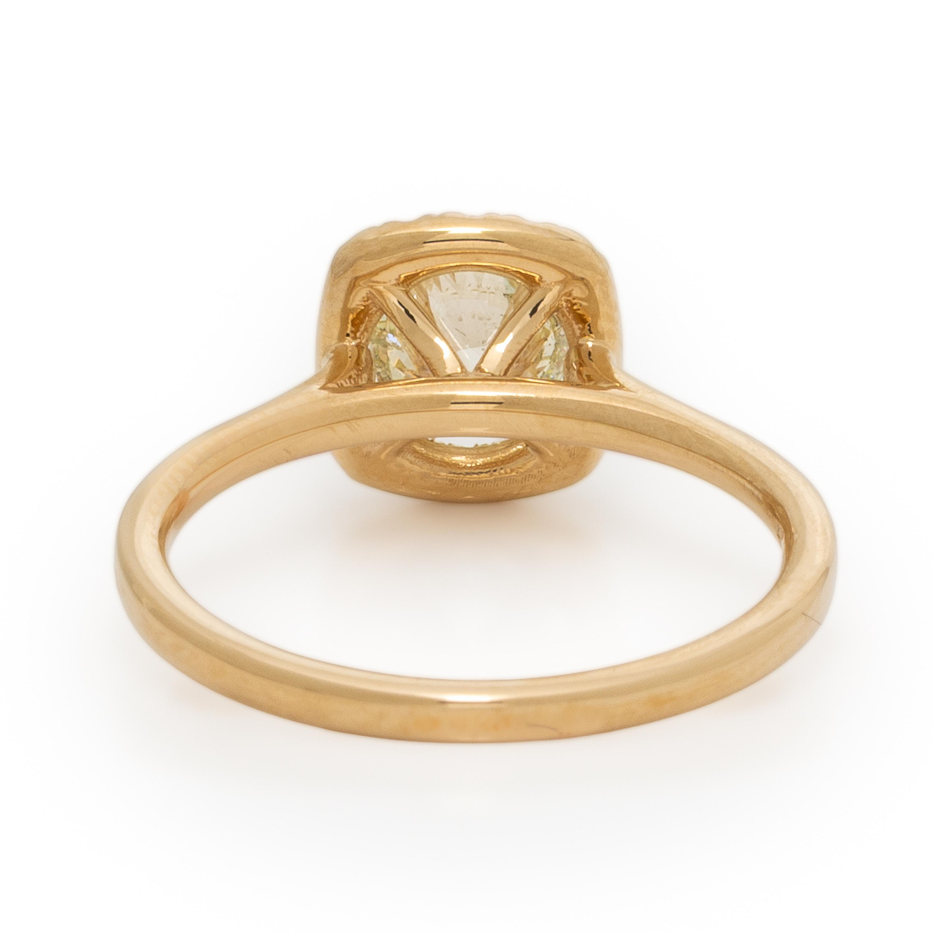 Diamond and Yellow Gold Ring